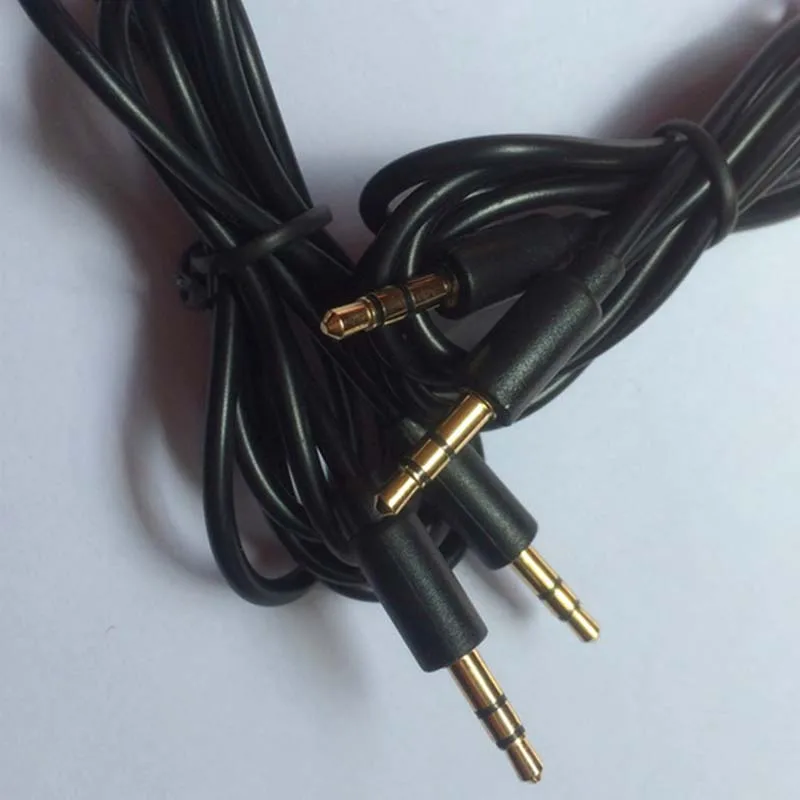 Бесплатная доставка Премиум позолоченный Aux кабель стерео аудио 3 5 мм вход штекер