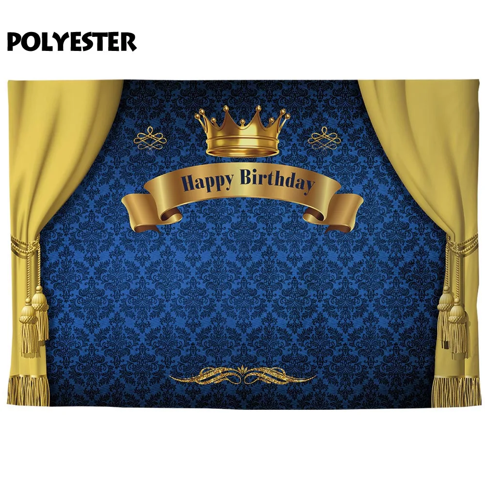 Фон для фотосъемки Allenjoy с изображением дамасской роскошной короны занавески