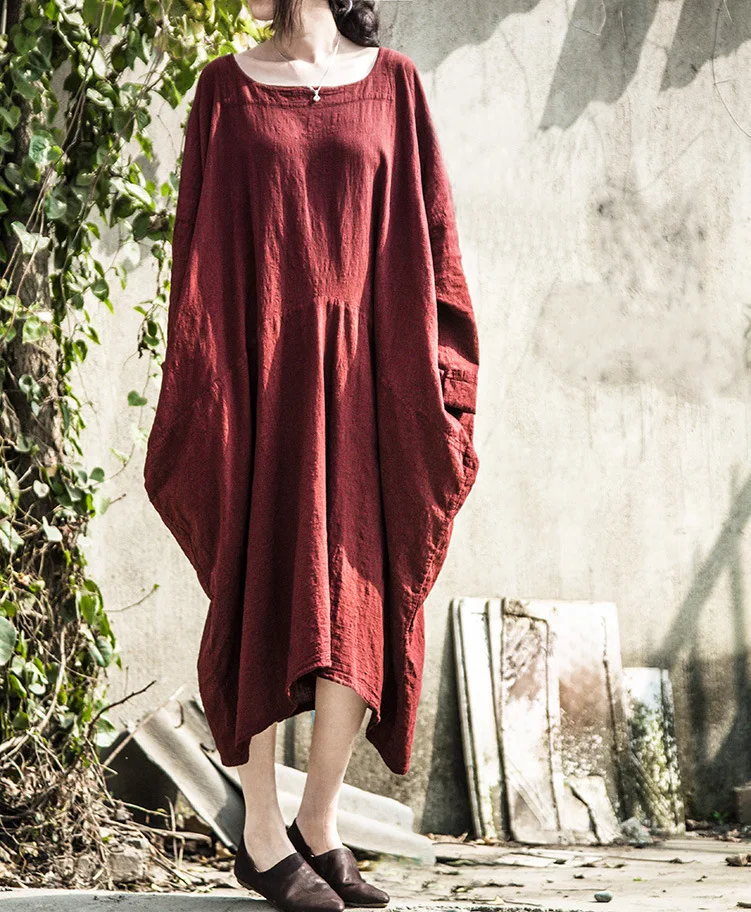 Платье женское винтажное с длинным рукавом и О вырезом|dresses fashion|dresses spaindress journal |