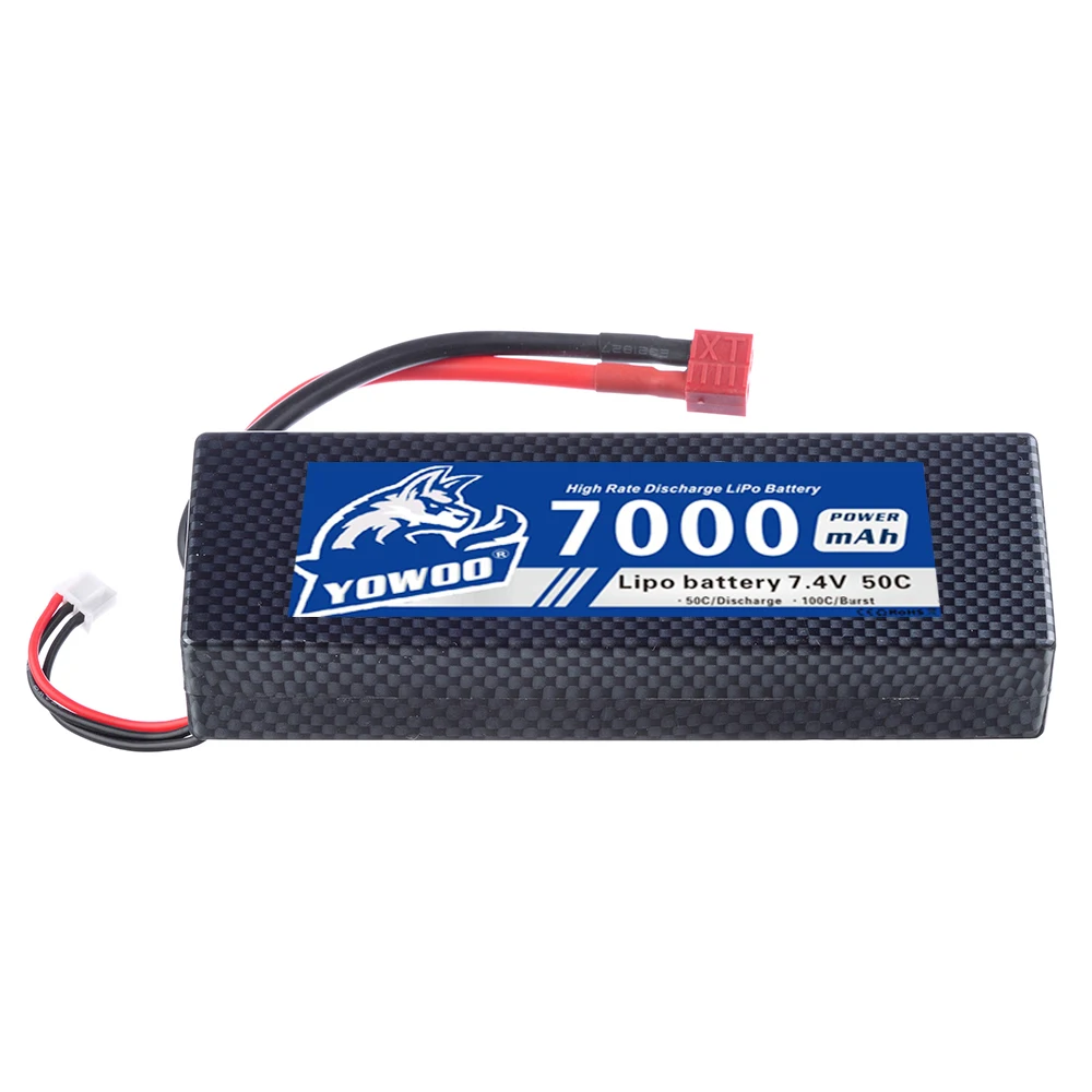 Lipo 2S 3S Аккумулятор 7 4 В 11 1 3300 мАч 5200 6000 7000 50C 60C Жесткий Чехол для Traxxas Slash Car RC 1/10 Scale