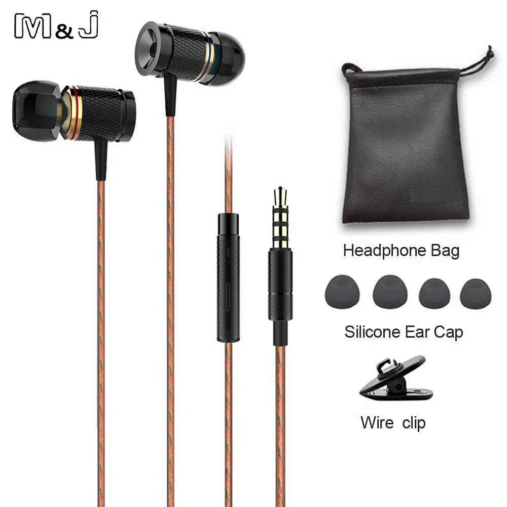 M & J M53 магнитные металлические наушники высокого качества стерео fone de ouvido