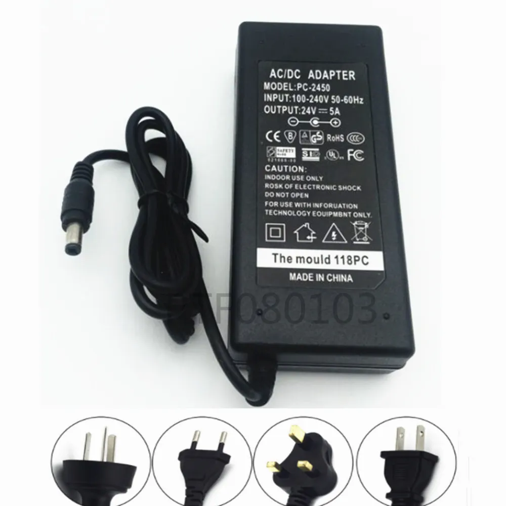 24В 5000ма импульсный источник питания светодиодный трансформатор напряжения блок