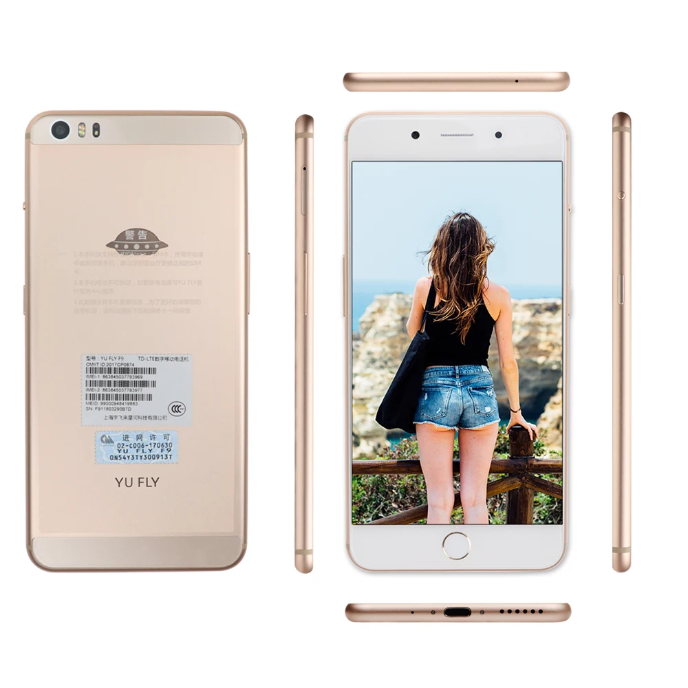 YU FLY YUFLY F9 4 Гб+ 64 Гб 6,0 ''FHD Snapdragon 653 смартфон Восьмиядерный 4G TLE отпечаток пальца 4180 мАч Android 7,1 мобильный телефон