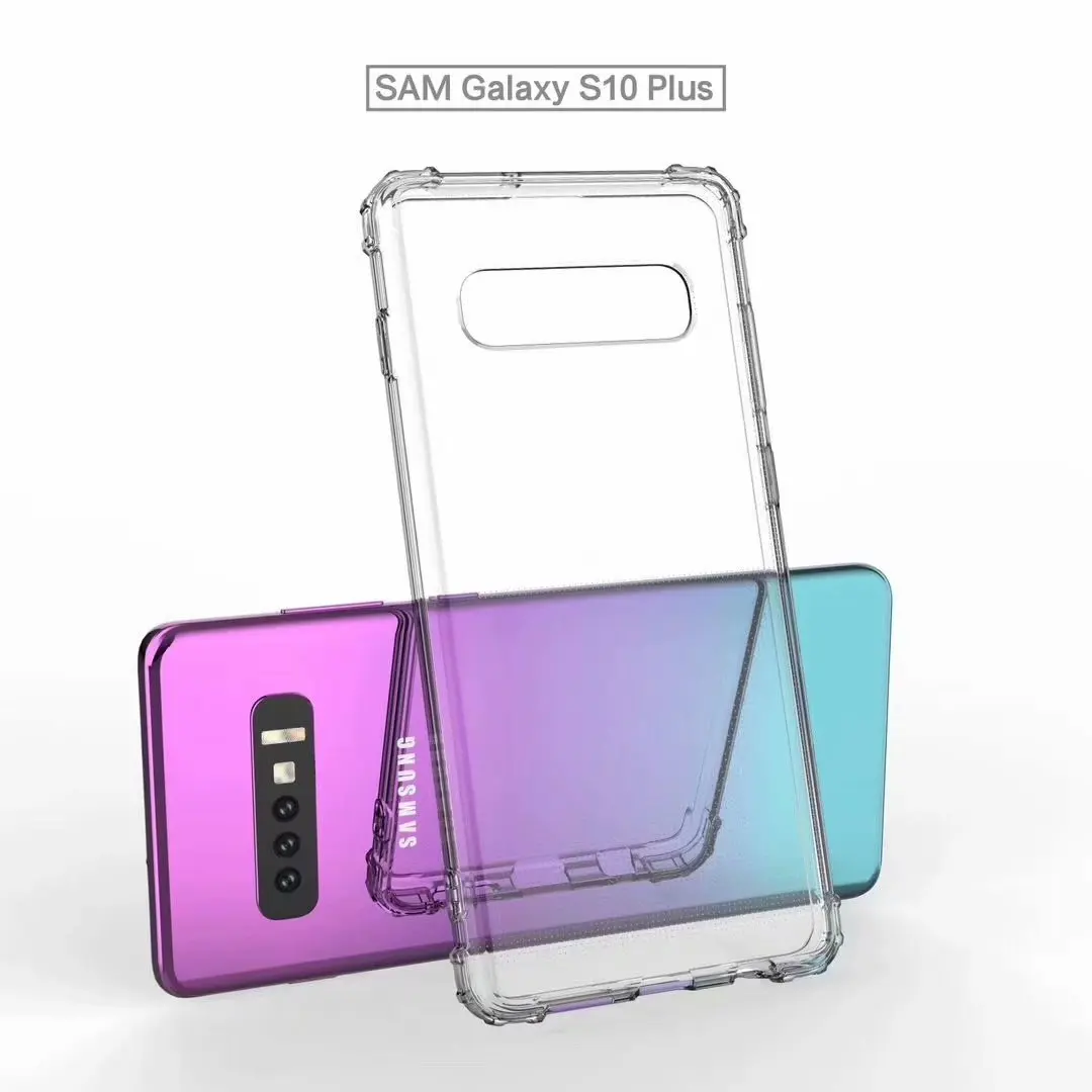 Galaxy S10 плюс чехол Роскошный Анти-противоударный бампер прочный Чехол из ТПУ и