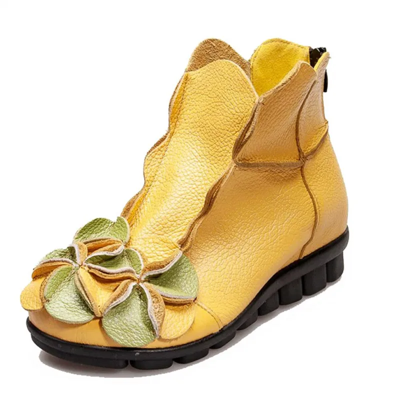 Лоферы женские ручной работы с бантом из натуральной коровьей кожи на плоской