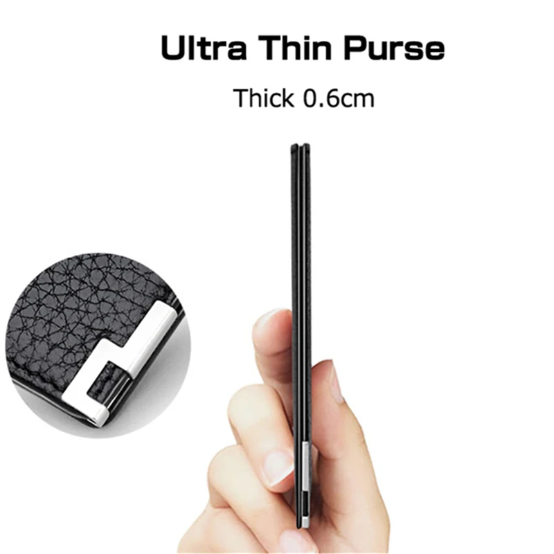 Williampolo Ultra Thin Mini Design 100% Genuine Leather Wallet Male Credit Card Holders Men Coin Purse PL189 | Багаж и сумки