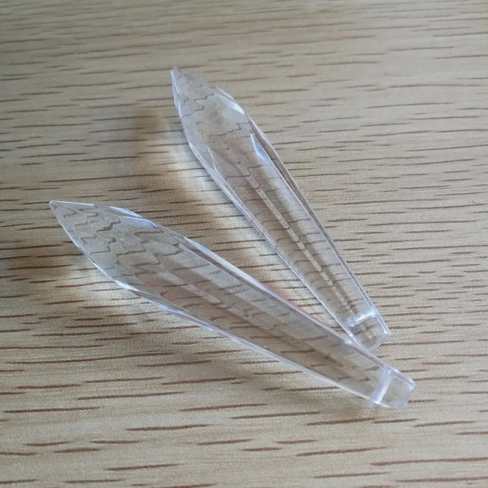 76 мм 10 штук прозрачные многогранные кристаллы для люстры с призмой стеклянные