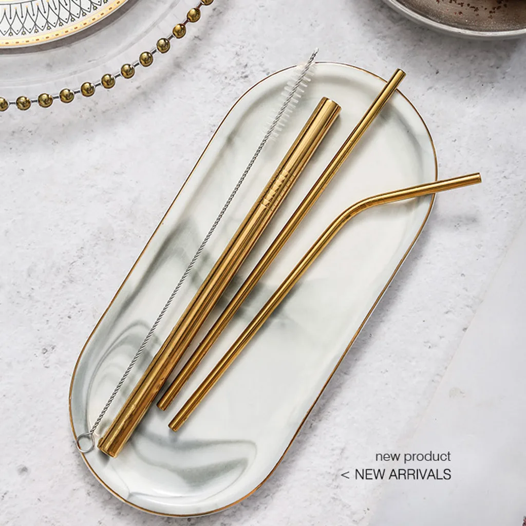 3 шт. соломинки для напитков из нержавеющей стали|Другие барные аксессуары| |