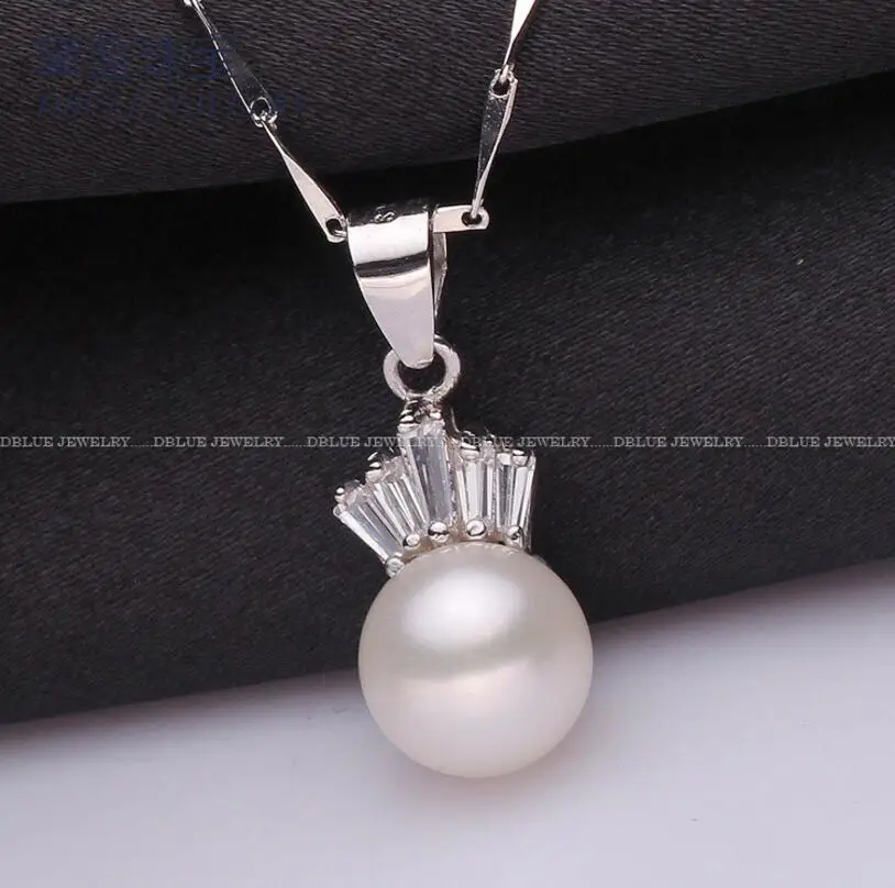 DYY+++409 Natural pearl pendant white flawless crown | Украшения и аксессуары