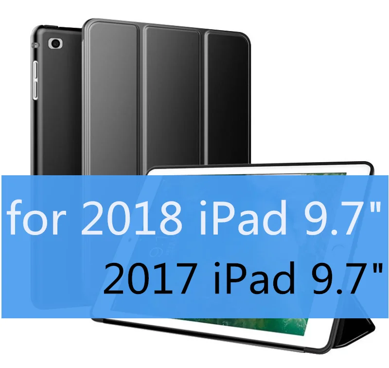 black Смарт-чехол SUREHIN для apple ipad, чехол 9,", Защитный Мягкий ТПУ силиконовый чехол для ipad 9,7 чехол - Цвет: black