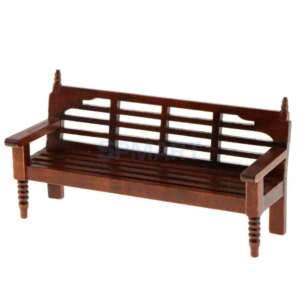 Мебель для кукольного домика в масштабе 1/12 длинный стул с комплектом из 5 подушек