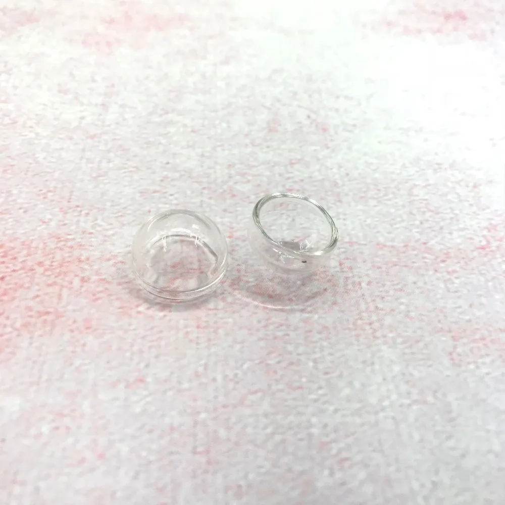 10 шт./лот 16 мм прозрачный Полукруглый Стеклянный шар сферическая крышка