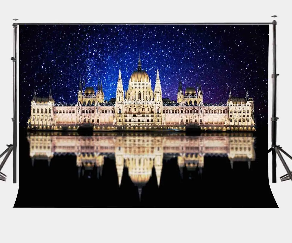 Фон для фотосъемки с изображением архитектурного пейзажа 7x5 футов фон