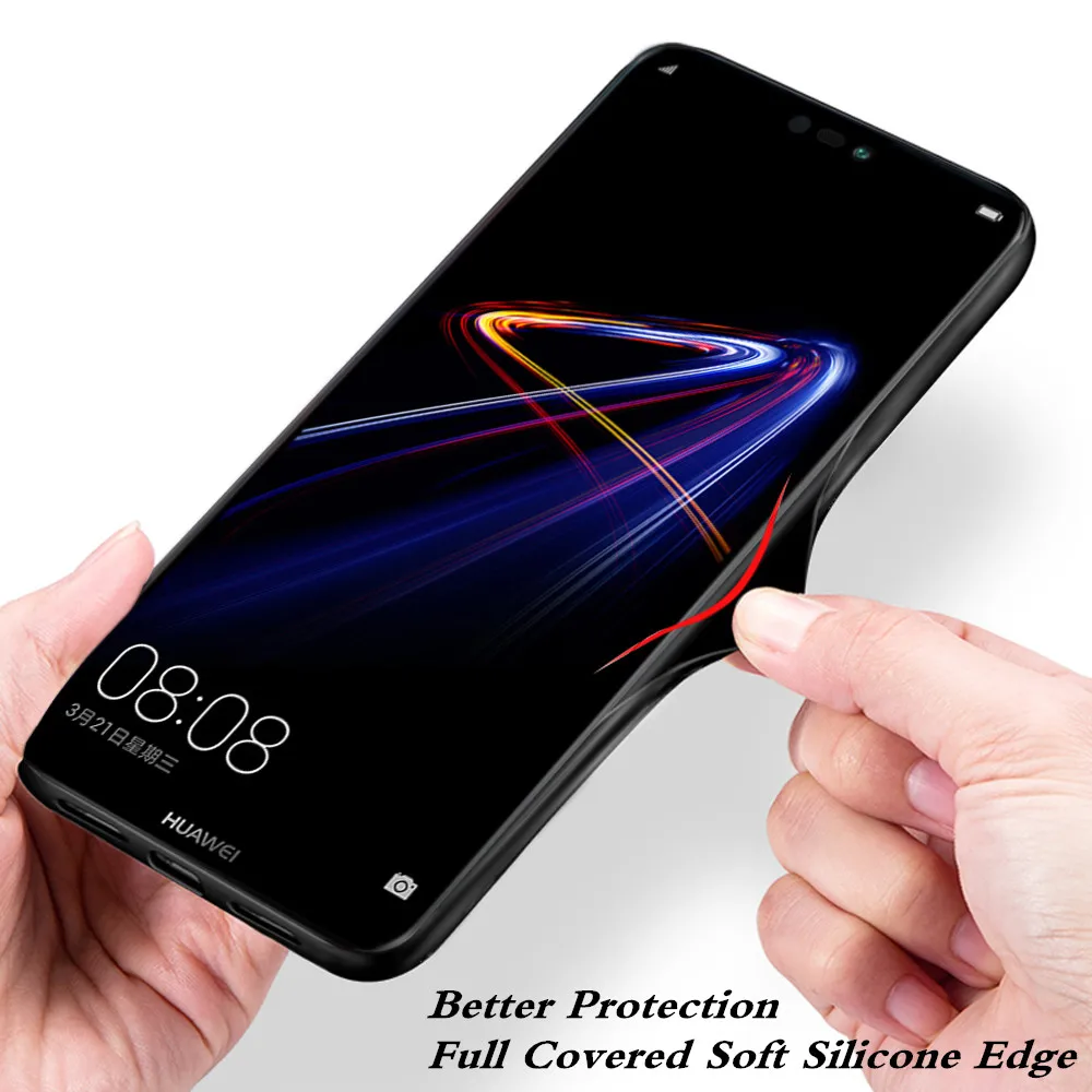 MOFi оригинальный чехол-накладка для Huawei P20 Жесткий Чехол ПК lite искусственная кожа
