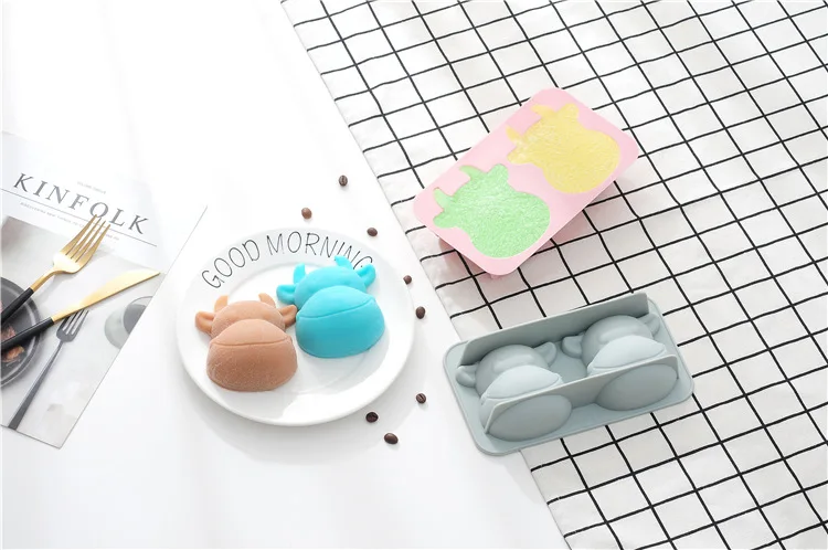 1 шт. Рождественская силиконовая форма с головой коровы силиконовые формы для