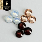 Хрустальный замок AAAAA, стеклянный хрустальный светильник с камнями персикового и бордового цвета с белым опалом, стразы горячей фиксации для свадебных платьев