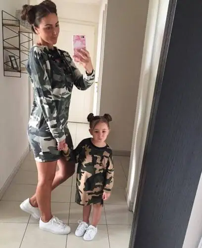 Милое камуфляжное платье для девочек с круглым вырезом длинным рукавом От 1 до 6