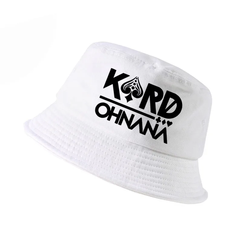 Белый Kpop KARD Oh NaNa альбом не напоминать логотип K.A.R.D печать K-pop Кепка harajuku ведро Мужские Женские шапки Рыбацкая шляпа Панама - Цвет: Белый