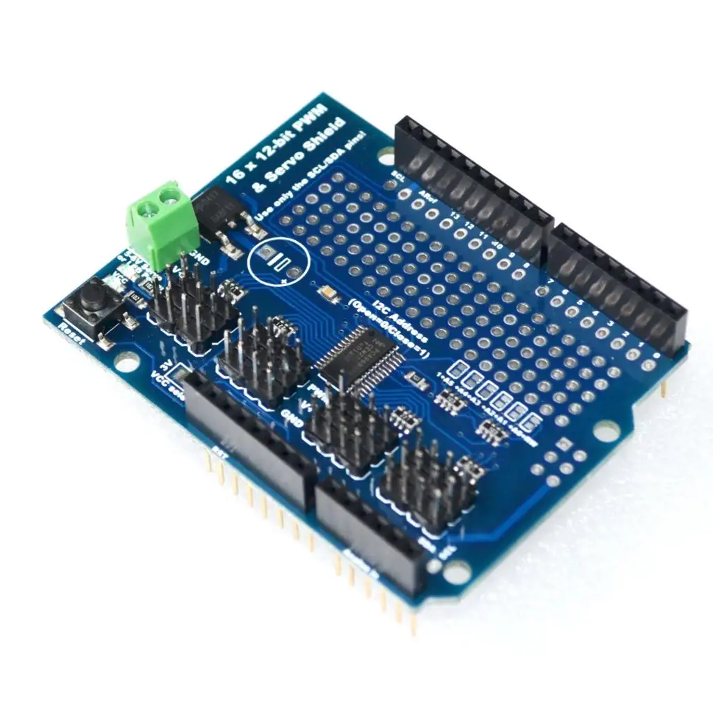 Двигатель/шаговый механизм/Серводвигатель/робот-щит для Arduino I2C v2 Kit w/драйвер PWM TOP