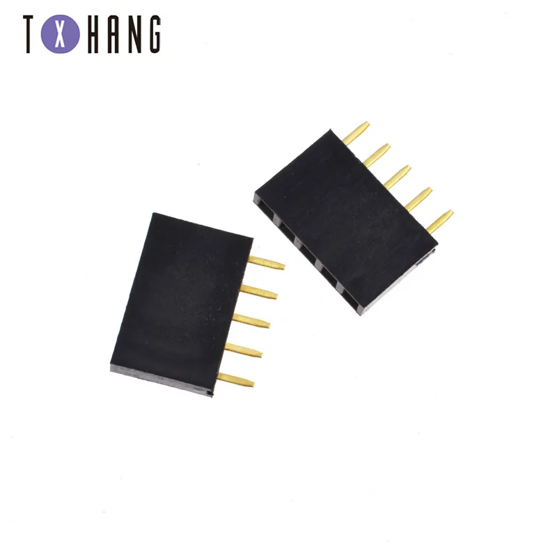 10 шт. 1X4Pin 40Pin однорядные Женский правый угол коллектора контактный разъем полосы 2