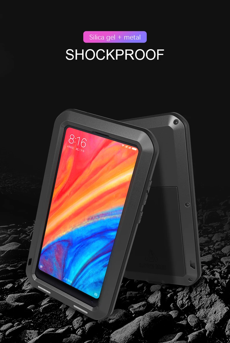 Gorilla glass) Мощный водонепроницаемый чехол для Xiaomi mi Max 3 Max 2 mi x 2s 2 чехол для телефона для Xiaomi mi 6 mi 8 металлический алюминиевый чехол