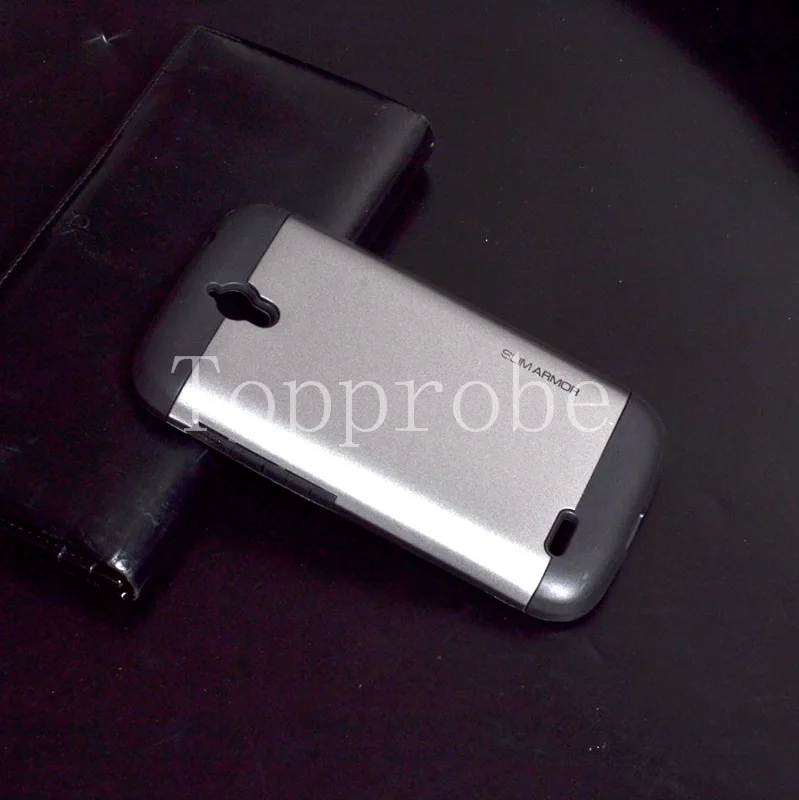 siliver Тонкий защитный противоударный чехол для huawei G610 G610C G610S c8815, защитный силиконовый чехол 13 цветов с 1х пленкой - Цвет: siliver