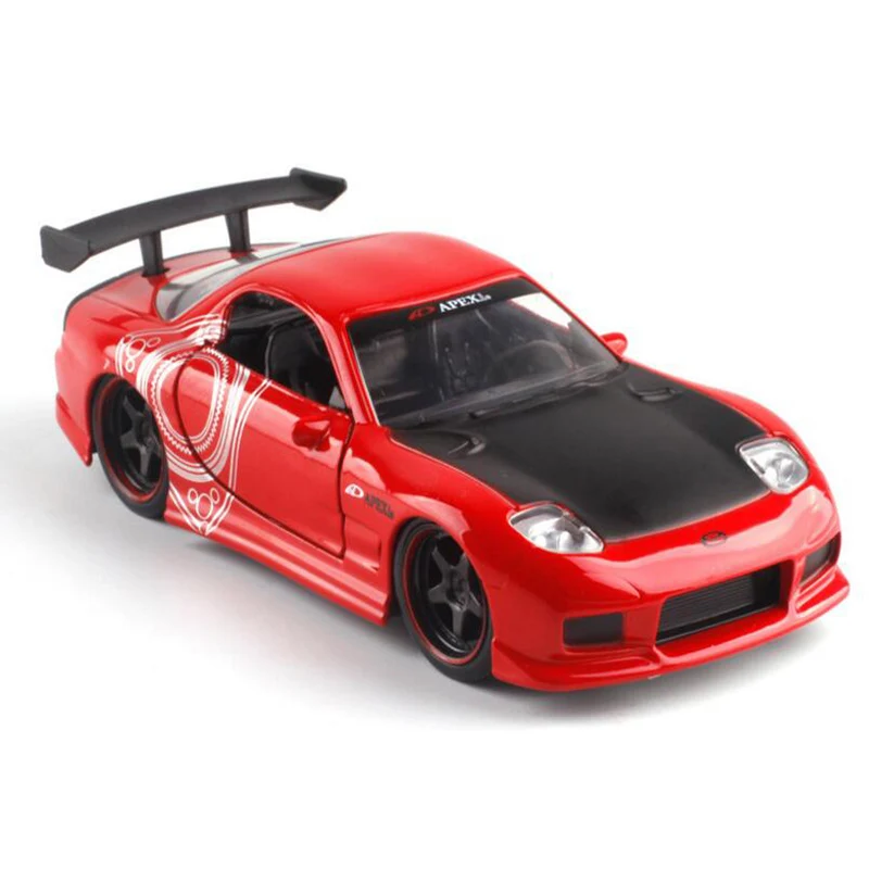 1/32 масштаб моделирование Mazda RX7 спортивный автомобиль сплав литье модель игрушка