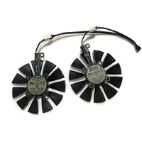 2pcsset t129215su ex rx 570 gtx 10701060 dual gpu cooler fan for geforce asus arez ex rx570 4g8g video graphics card cooling