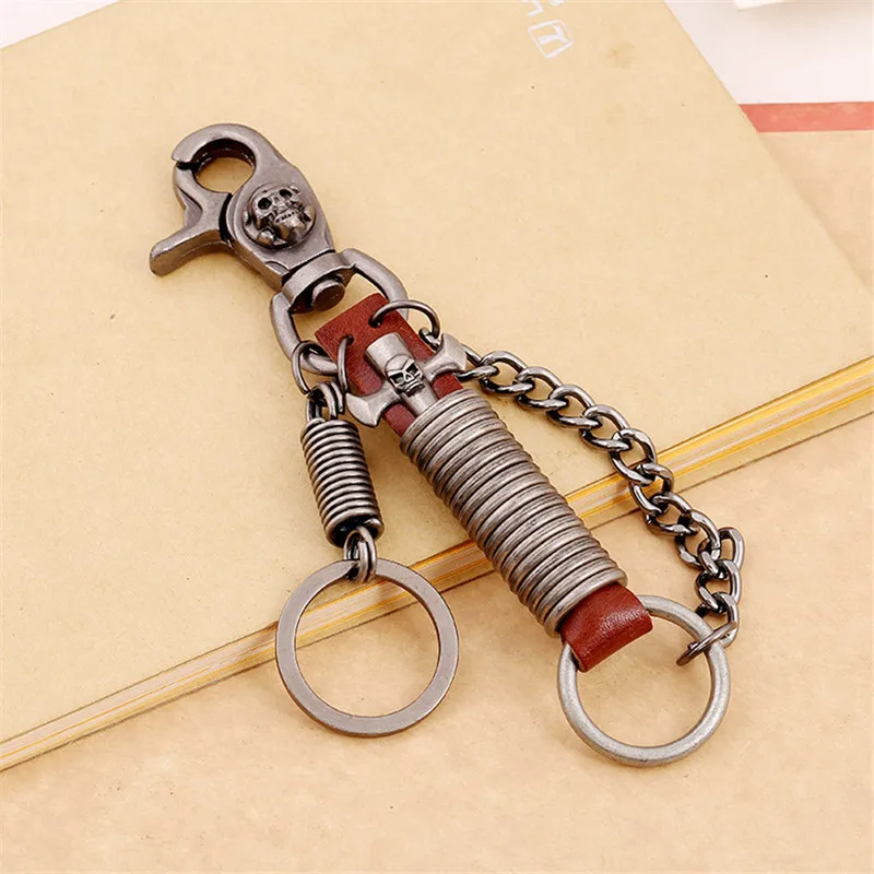 Zorcins в стиле панк любовь из натуральной кожи рок ретро весенние брелки для ключей