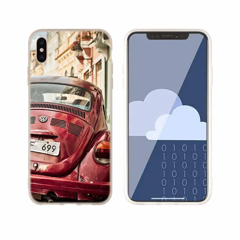 as the picture 03 Мягкий чехол для телефона, чехол для iPhone 11 Pro X XS Max XR 6 6S 7 8 Plus 5 4S SE, Винтажный чехол VW Beetle returing ancient ways - Цвет: as the picture 03