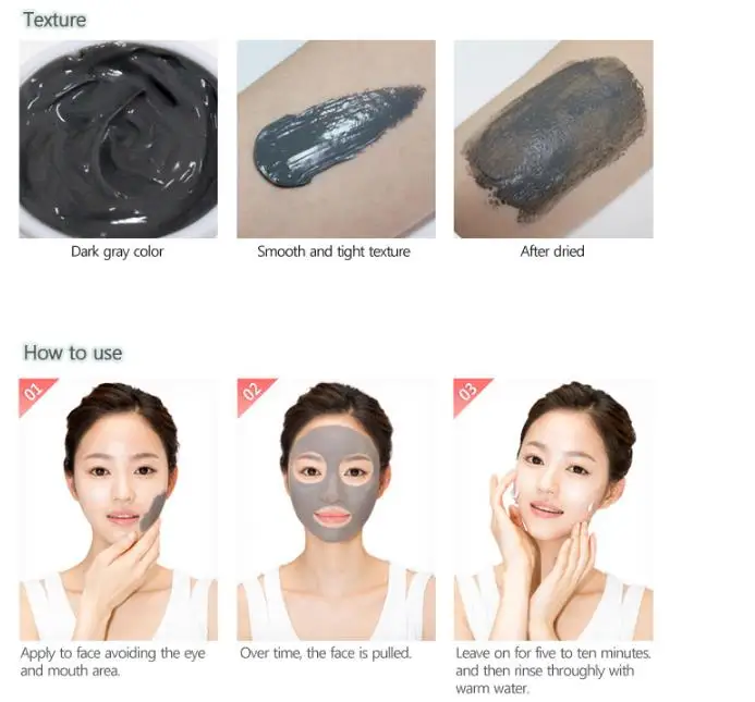 Маска для лица с бамбуковым углем 100 мл|black mask|black mask maskpore pack |
