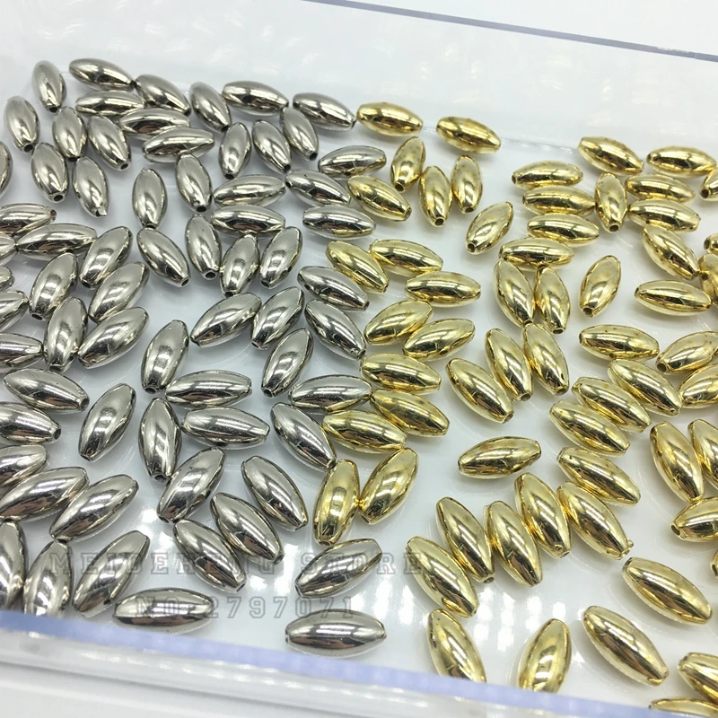 Металлические бусины оливкового цвета сделай сам для изготовления ювелирных