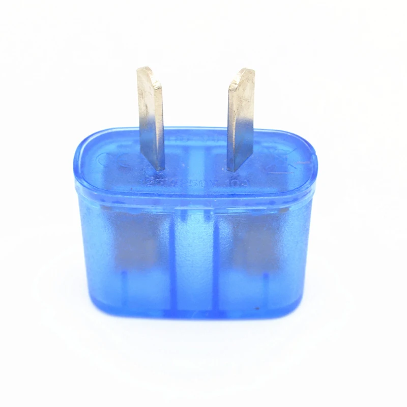 Синий Универсальный адаптер питания дорожный 2 pin AU конвертер США ЕС в Австралию