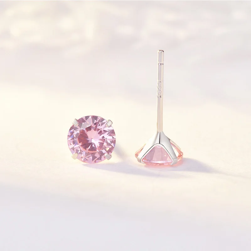 Романтические серьги гвоздики из стерлингового серебра 925 пробы 12 видов цветов