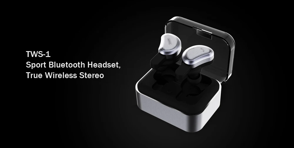 Remax TWS-1 Новые Bluetooth наушники беспроводные 3D стерео наушники мини стерео гарнитура с зарядным разъемом для iPhone Xiaomi
