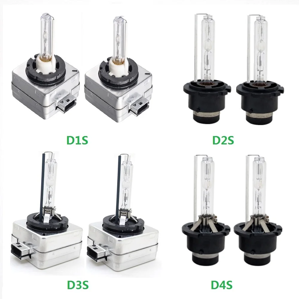 2 шт 35 Вт HID лампа автомобильный ксеноновый светильник D1S D2S D3S D4S 12 В 4300 К 5000 К 6000 К 8000 к 10000 к 12000 к автомобильный ксеноновый головной светильник