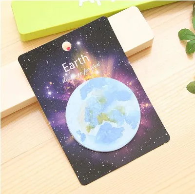 Kawaii Star Planet Sticky Notes Post memo pad для закладка для дневника Times To Do List Stickers планировщик канцелярские принадлежности Школьные принадлежности - Цвет: Earth