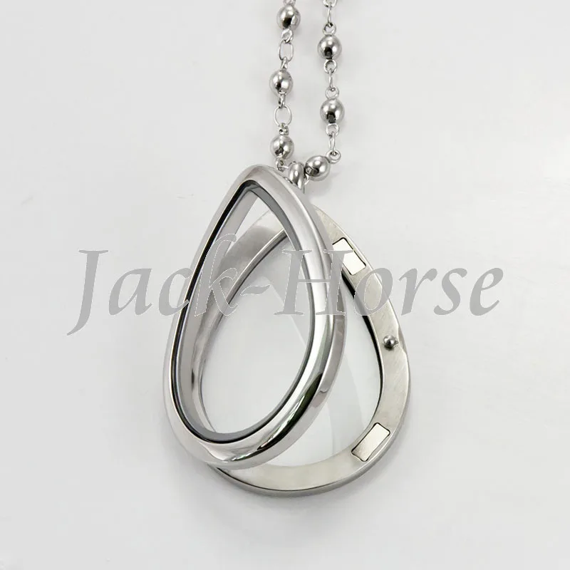 Новый плавающий медальон из нержавеющей стали 316 в форме капли воды! Плавающий |