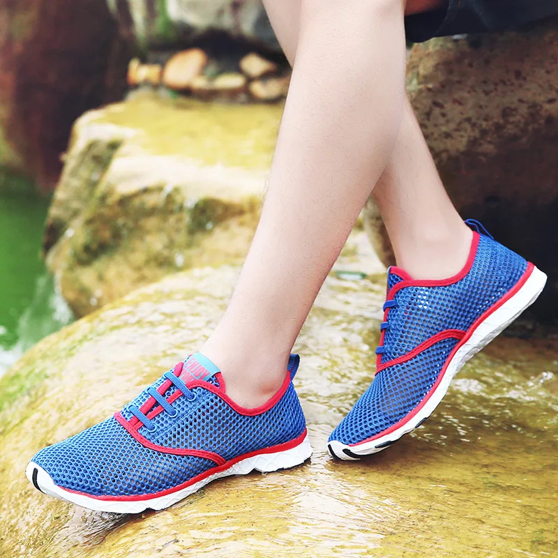 Летние дышащие Вулканизированная обувь Легкий Подушка прогулочная Для мужчин