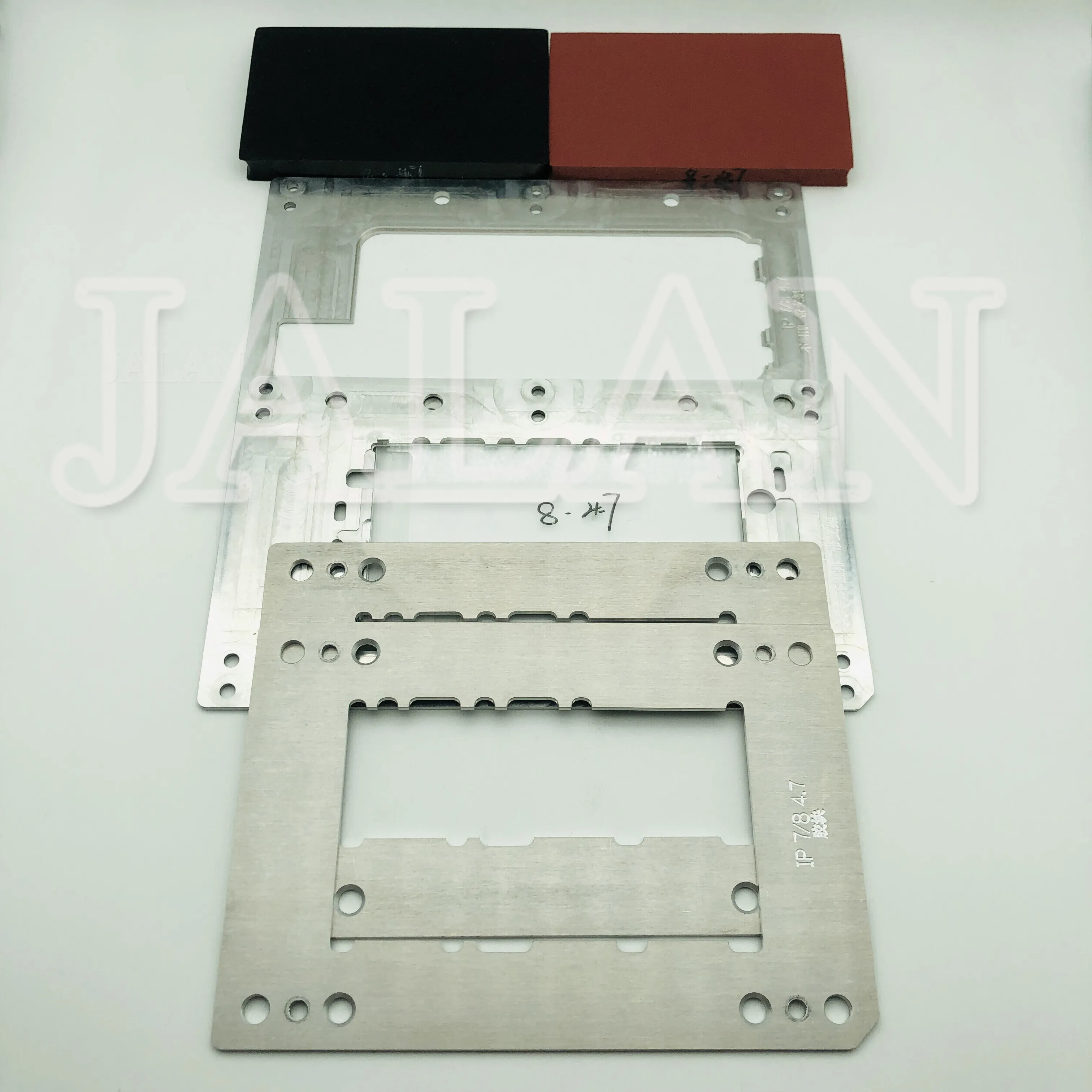 JALAN YMJ laminating mold for iPhone 7 8 4.7 inch glass frame oca lcd repair laminator machine mould with rubber plastic mold