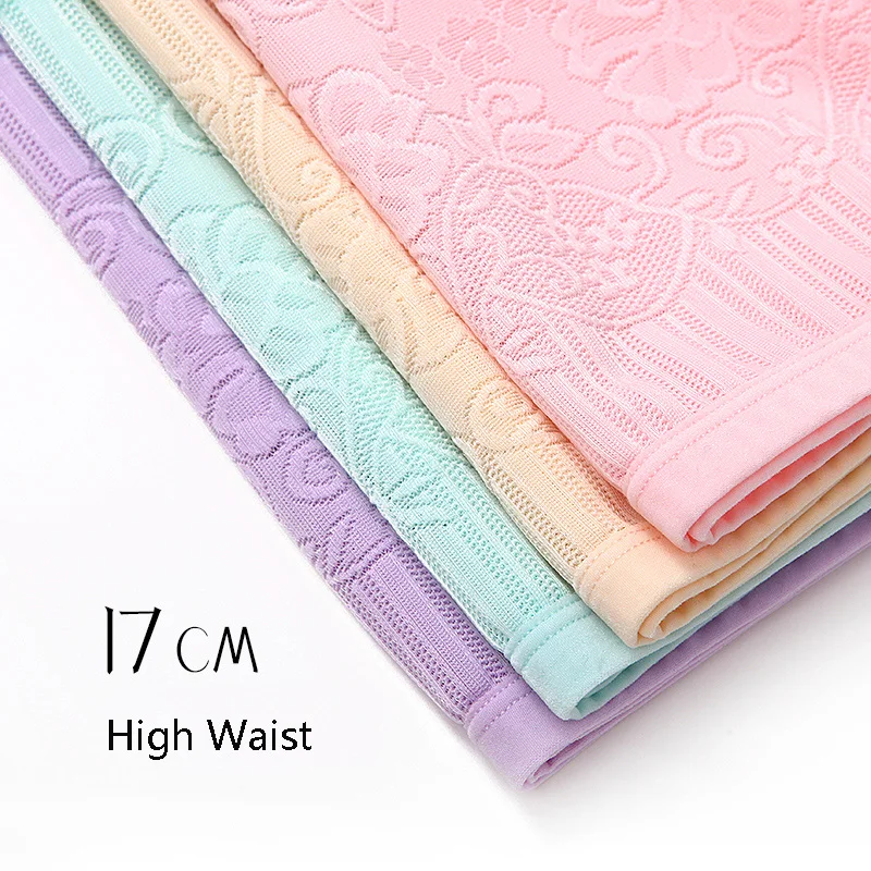 Сексуальные женские бесшовные трусики ZJX с высокой талией стройнящие для девушек