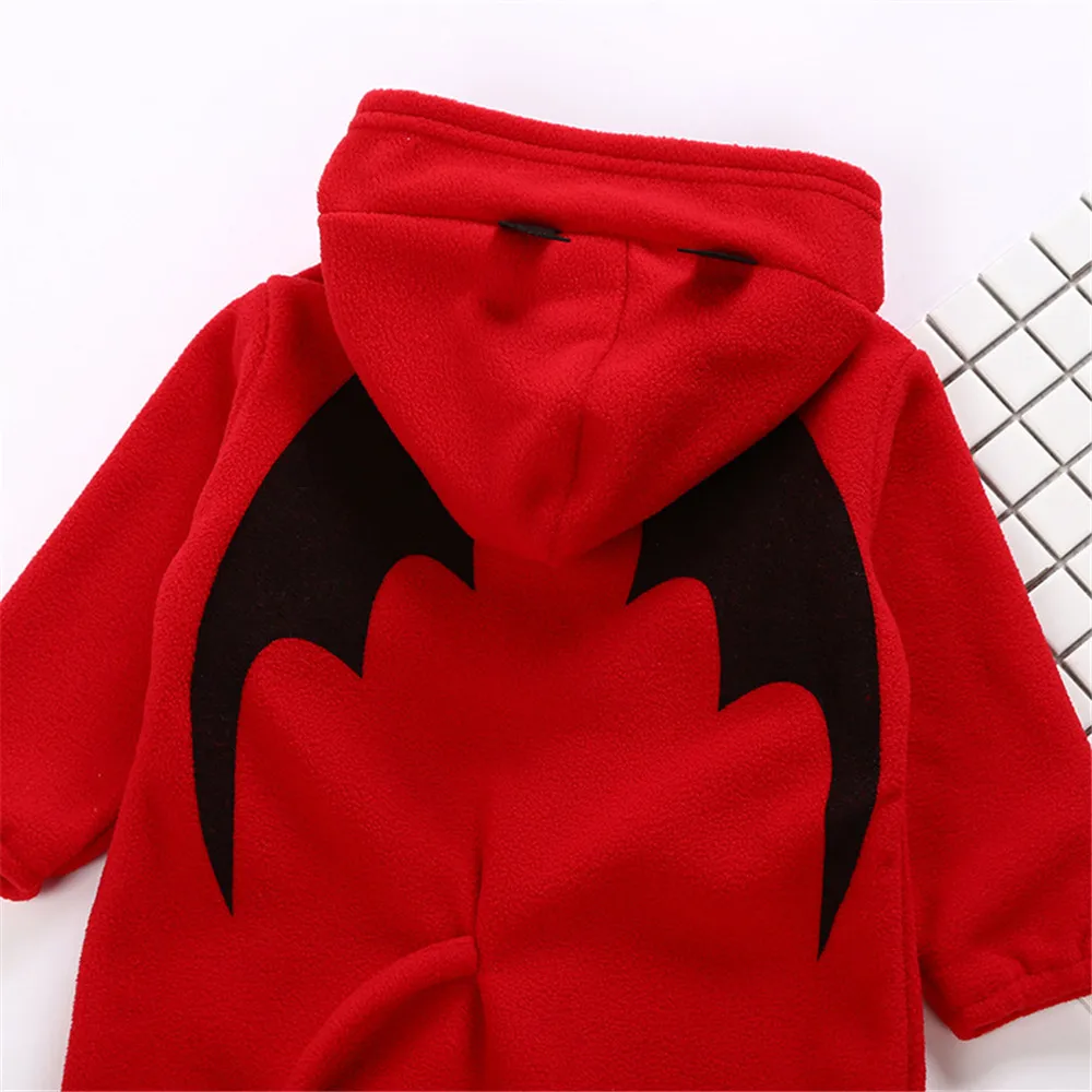 

Halloween Newborn Baby Rompers Cotton Baby Boy Girl Pumpkin & Monsters Long Sleeve Hooded Jumpsuit Infant Cosplay Clothes