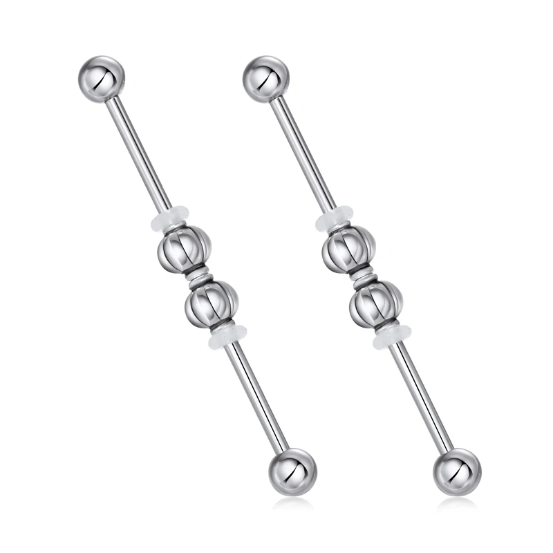 GEOMEE 1 шт. нержавеющая сталь промышленный пирсинг для хрящевой части уха серьги