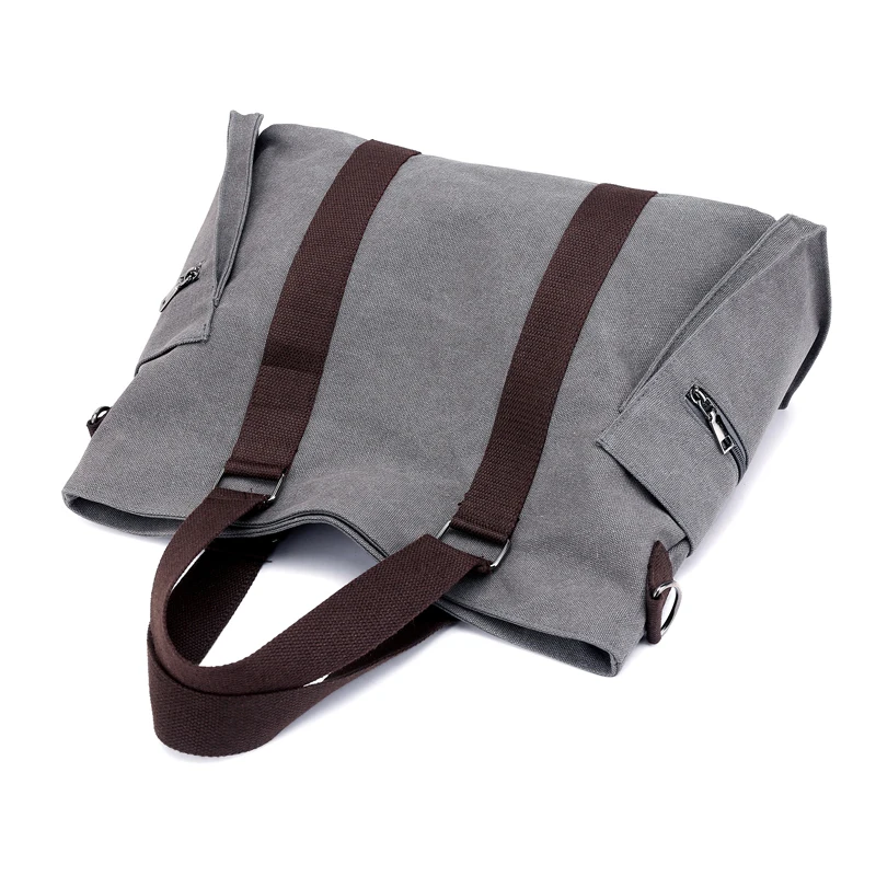 Женская Холщовая Сумка винтажная большая женская сумка на плечо повседневная