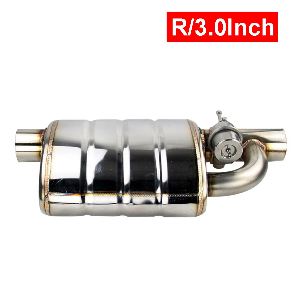 3 Inch Right Нержавеющая сталь 2," или 3" Наклонный выпускной наконечник сварки на один глушитель выхлопной трубы с различными звуками/клапан сброса Выпускной вырез - Цвет: 3 Inch Right