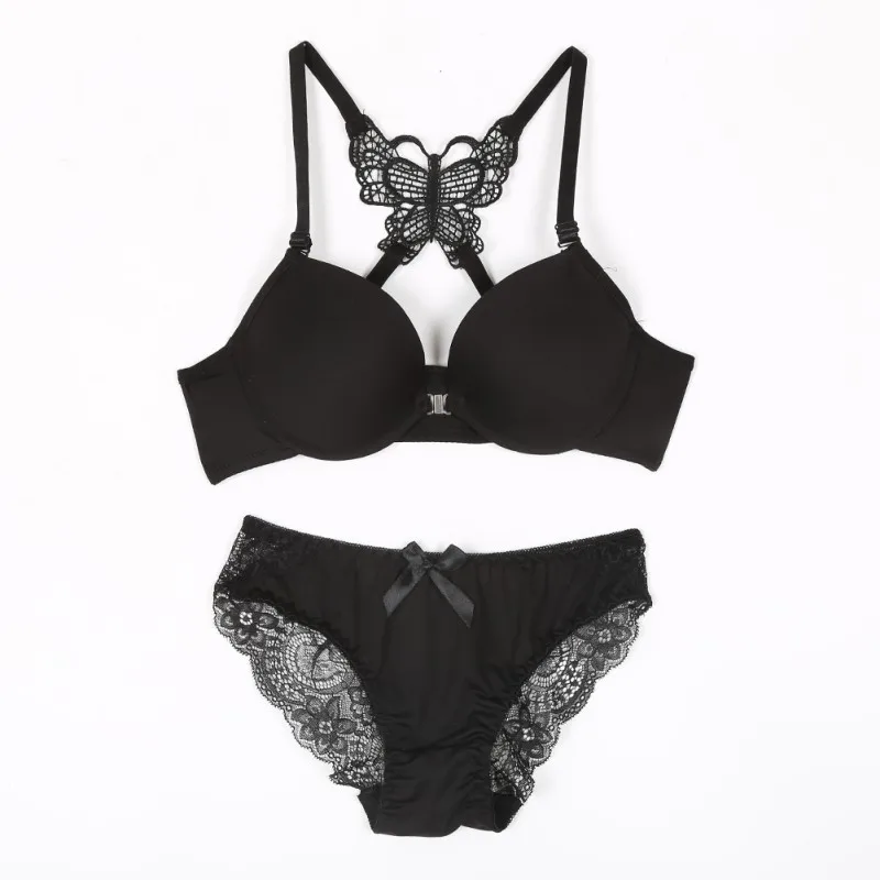 2 шт./компл. Женские сексуальные комплекты бюстгальтеров с пуговицами спереди