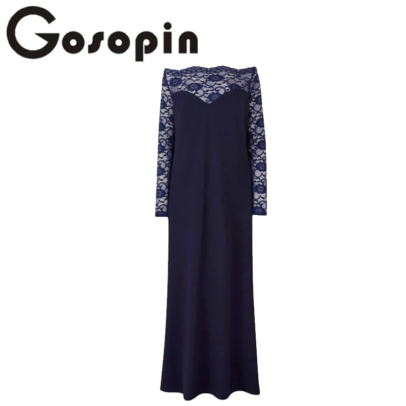Gosopin кружевные топы с открытыми плечами Для женщин Ночное платье вечерние плюс