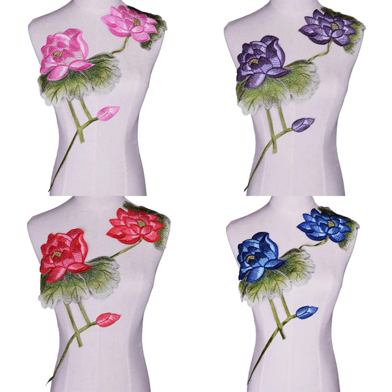 

1 Pc Colorful Lotus Lace Neckline Collar Flower Lace Decoration Lace Fabric Sewing Accessories Diy Scrapbooking NL156