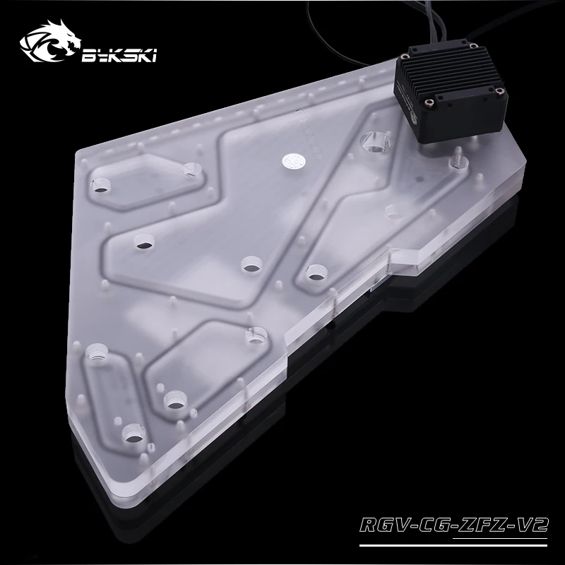 Bykski водный охладитель водной плиты для COUGAR CONQUEROR Case, RBW(5 V)/RGB(12 V), подходит для водяного охлаждения здания