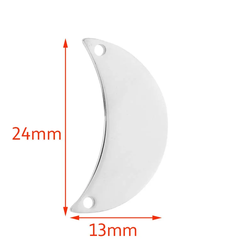 Новый полированный тонкий пустой из нержавеющей стали Луна соединительные